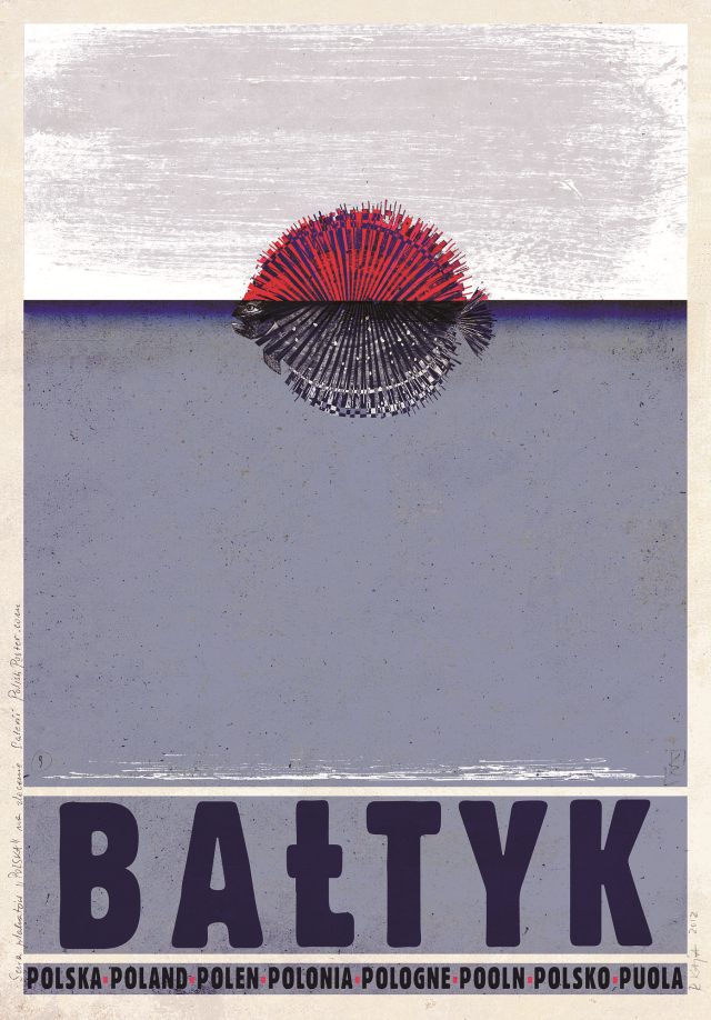 Ryszard Kaja, „Bałtyk”, polski plakat turystyczny, z serii promocyjnej „Polska”, 2012, ok. 68 x 98 cm,
Polish Poster Gallery, 120 zł