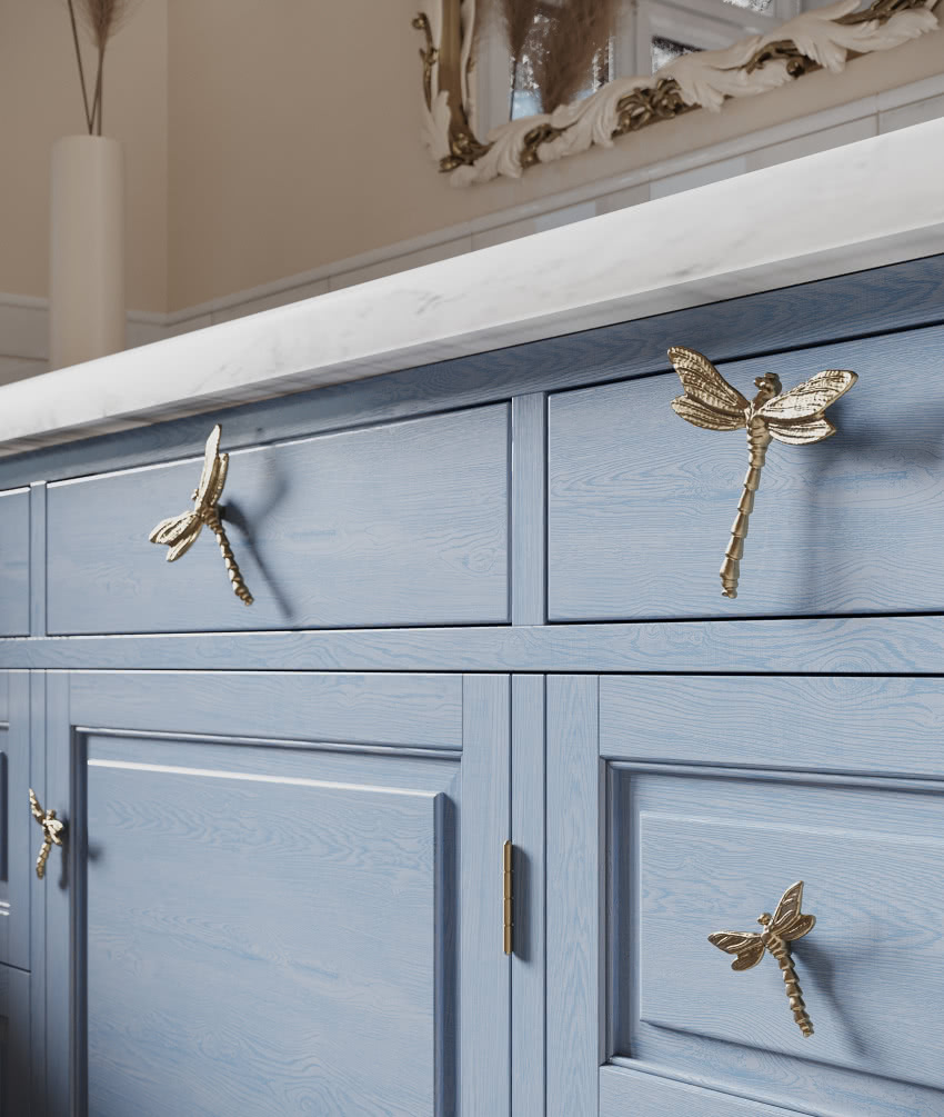 Dragonfly - mosiężne uchwyty meblowe