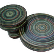 Ręcznie malowany stolik z oktagonalnym blatem i...