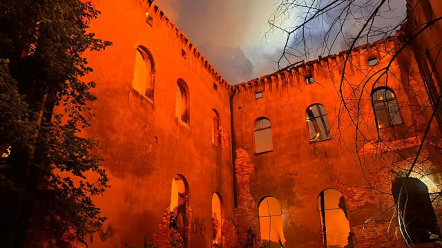 pożar Pałacu Stolbergów we Wrocławiu