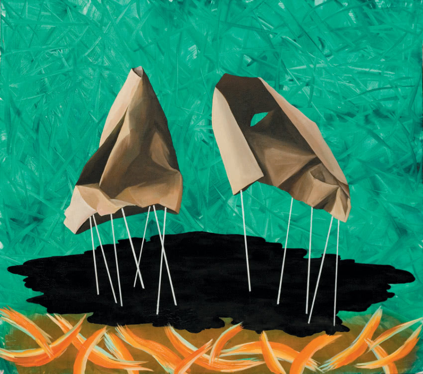 Joanna Mlącka, bez tytułu, 2012 r., olej, akryl,...