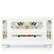 Copenhagen - komoda z sześcioma rattanowymi...