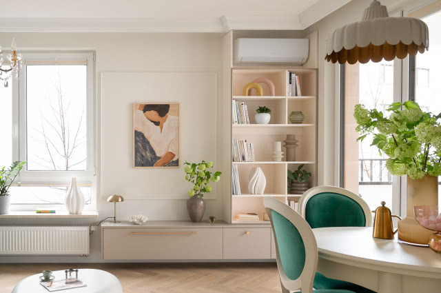 Salon w stylu pałacowym aranżacja