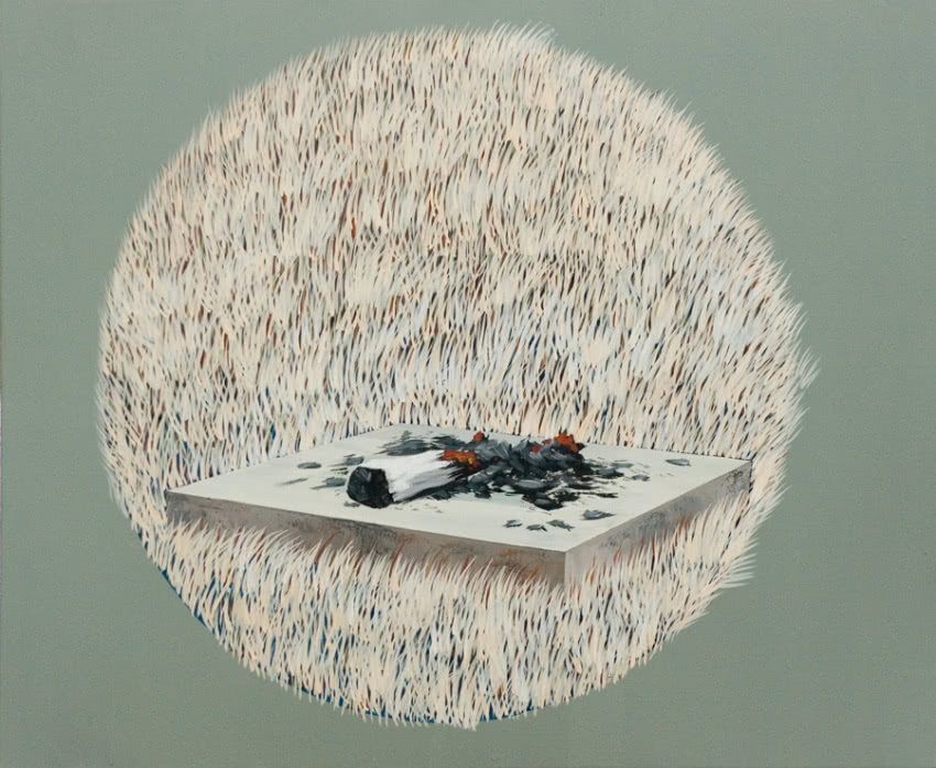 Joanna Mlącka, "Ulotne", 2013 r., olej, płótno,...