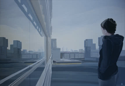 Marzena Ślusarczyk, "Warszawa", akryl, płótno,...