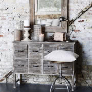 Copenhagen - komoda z sześcioma rattanowymi...