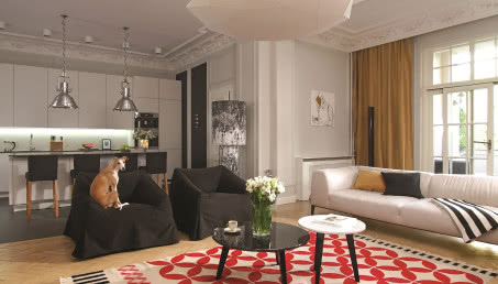 Paryski styl - mieszkanie w kamienicy