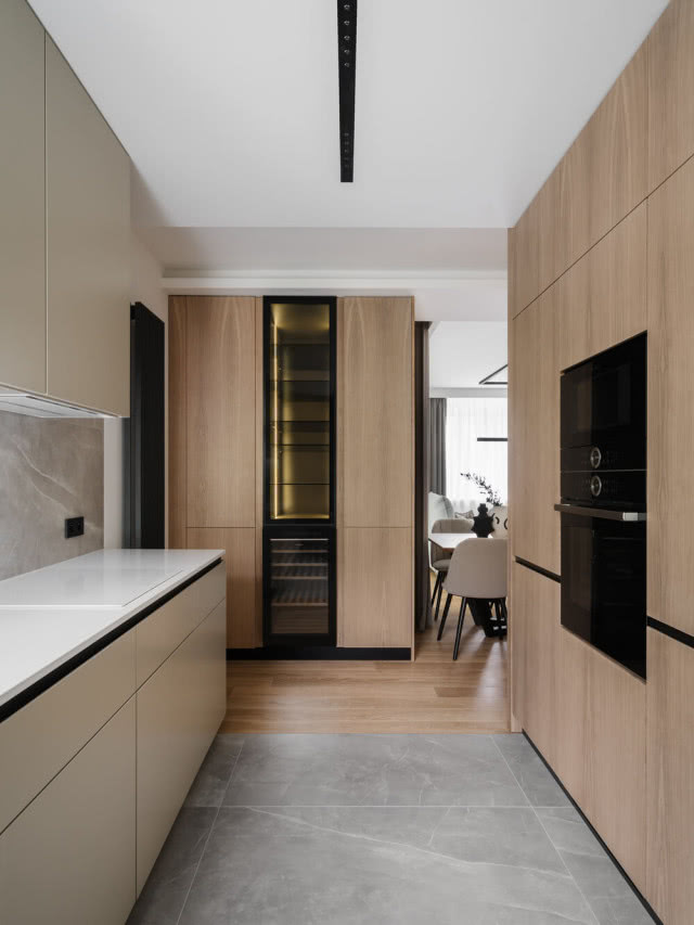 meble kuchenne projekt fornir dąb