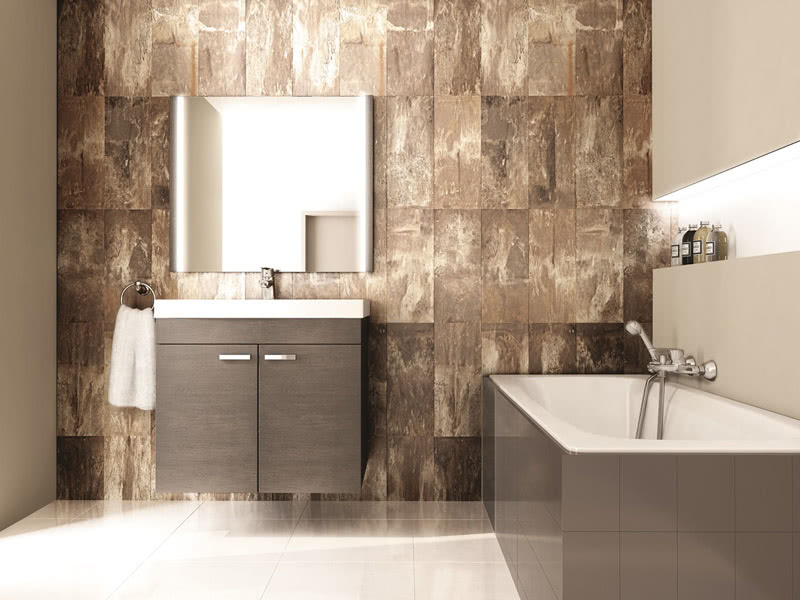 Panele Motive Mettalico w łazience