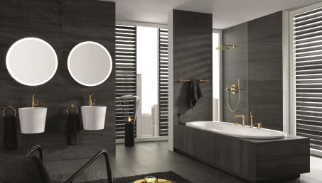 Natura luksusu - łazienka w drewnie, złocie czy kamieniu?