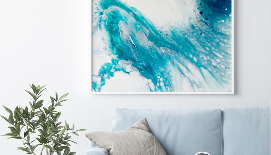 Obrazy z żywicy - plan na uduchowienie salonu