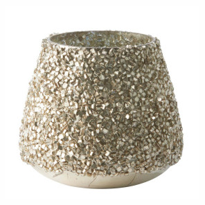 Złoty świecznik z cyrkoniami