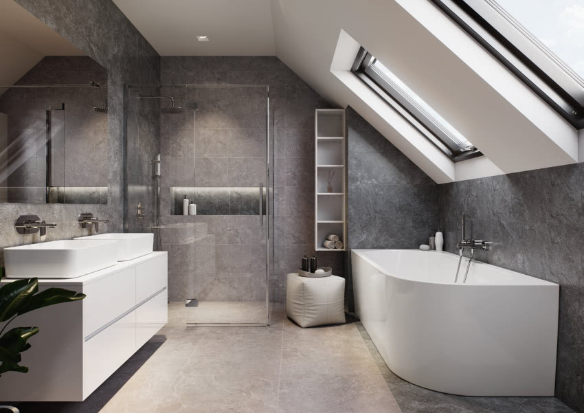 Wanna wolnostojąca narożna CREA łączy w sobie...