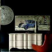 Copenhagen - komoda z sześcioma rattanowymi...