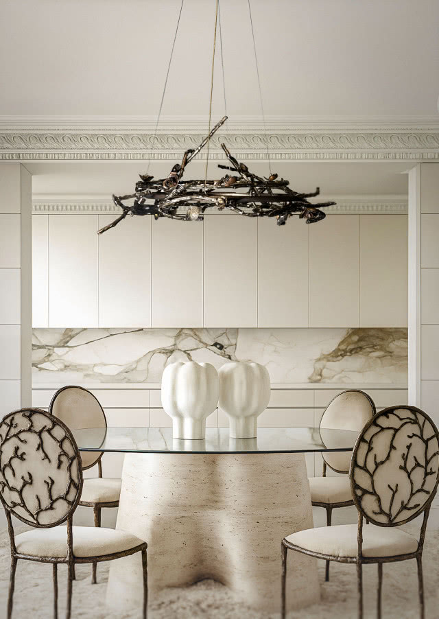 Biała elegancka kuchnia