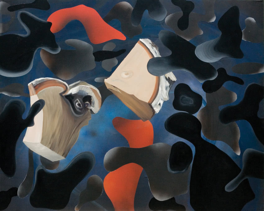 Joanna Mlącka, "Akwarium", 2011 r., olej,...