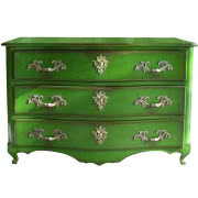 Copenhagen - komoda z sześcioma rattanowymi...