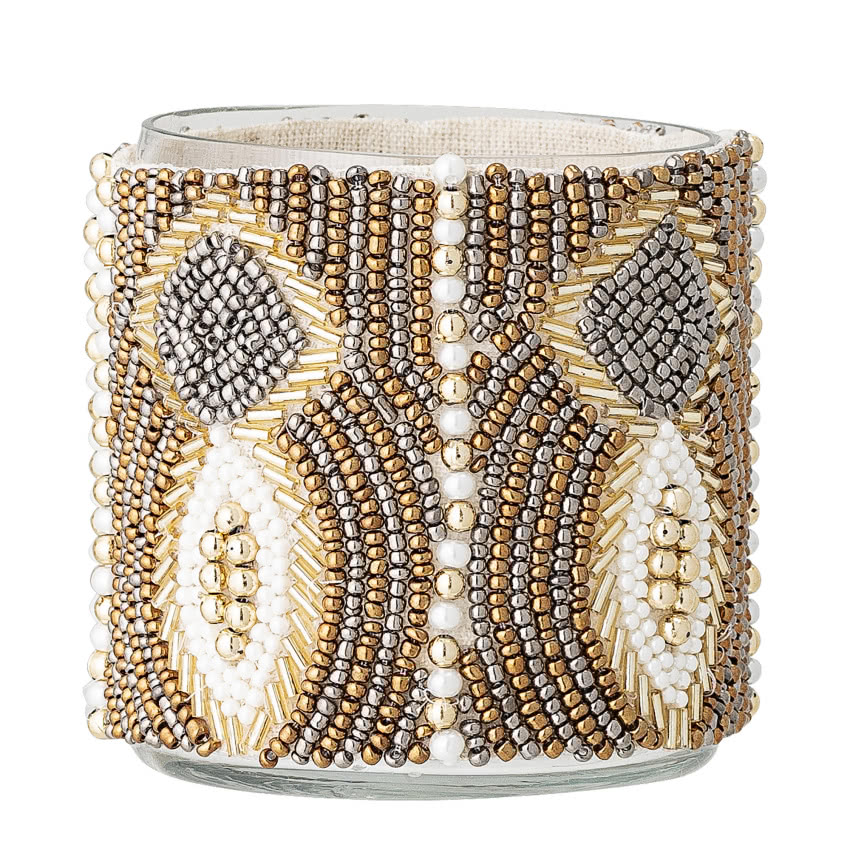 Perłowy świecznik, Bloomingville, nowość