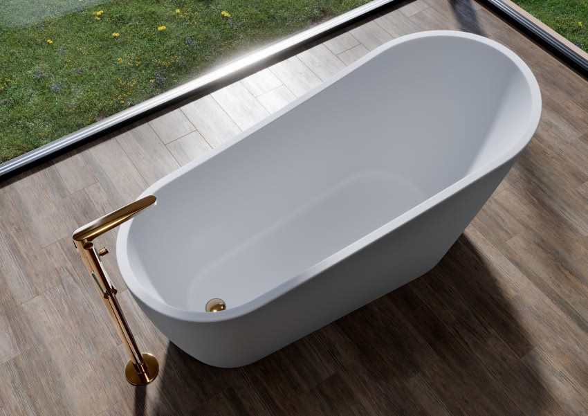 wanna wolnostojąca, duże okna, drewniana...