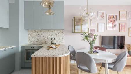 Róż i już! Kobiece wnętrze w Warszawie