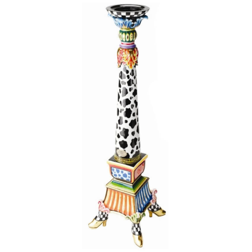 Karnawałowo-wenecki świecznik ceramiczny, Toms...