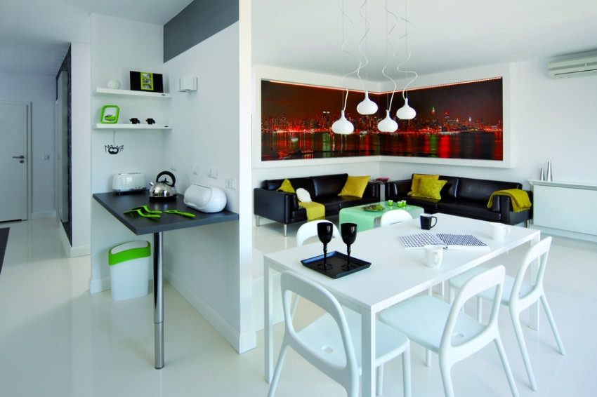 Pani domu jest wielbicielką koloru zielonego,...