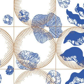 Nagroda za Oryginalny Wzór: "Blue Forest", autor: Andrea Ferreras Dorado, Hiszpania