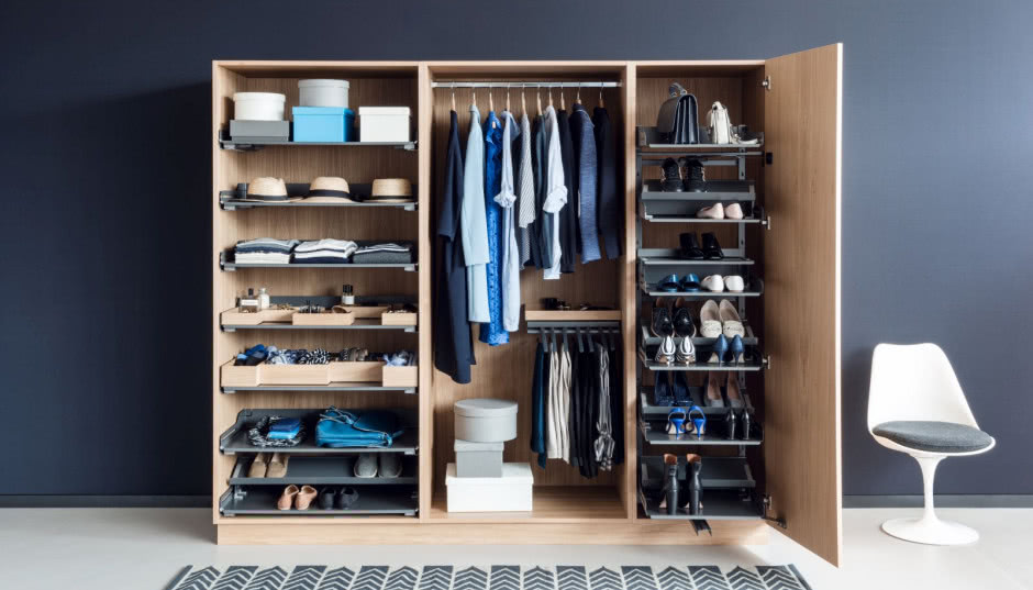 Dobrze zorganizowana garderoba