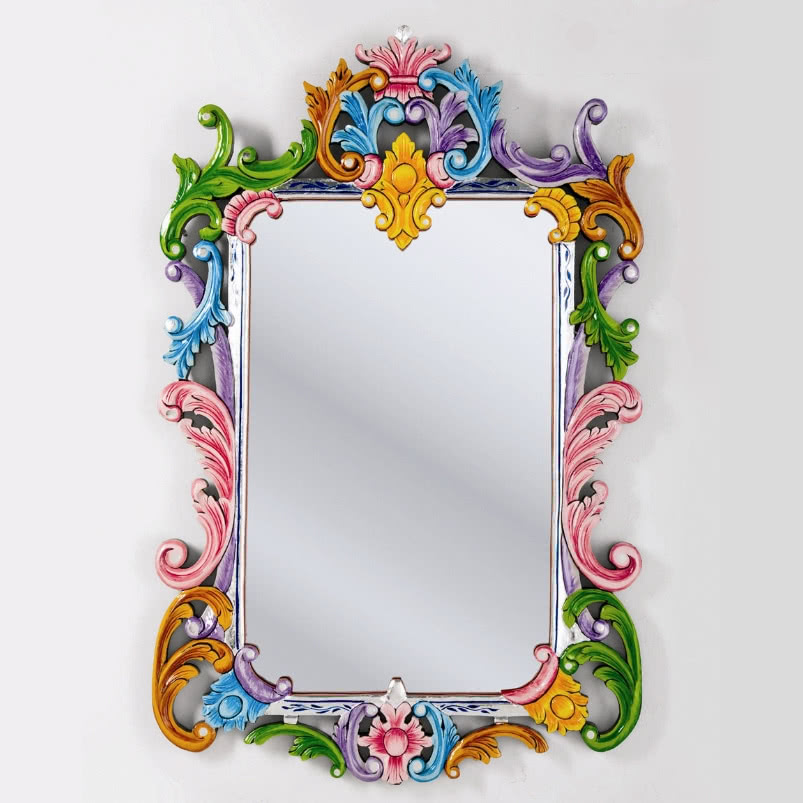 Lustro w barokowo-orleańskiej ramie "Ibiza...