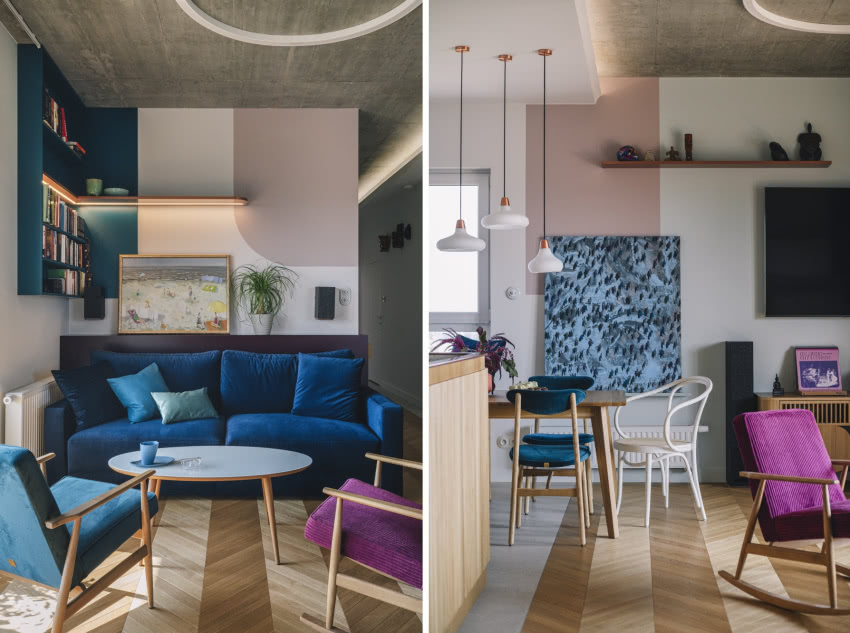 Właściciele mieli wizję artystycznego mieszkania...