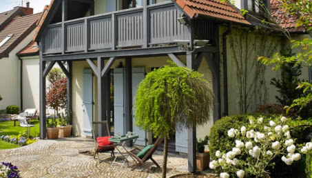 Ciepły dom w stylu skandynawskim i prowansalskim