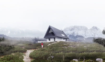 Dom z prywatnym Giewontem