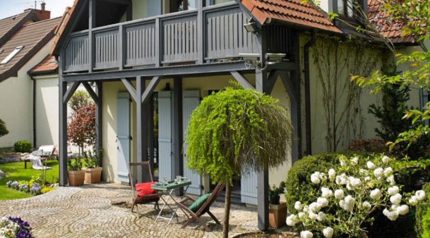 Ciepły dom w stylu skandynawskim i prowansalskim