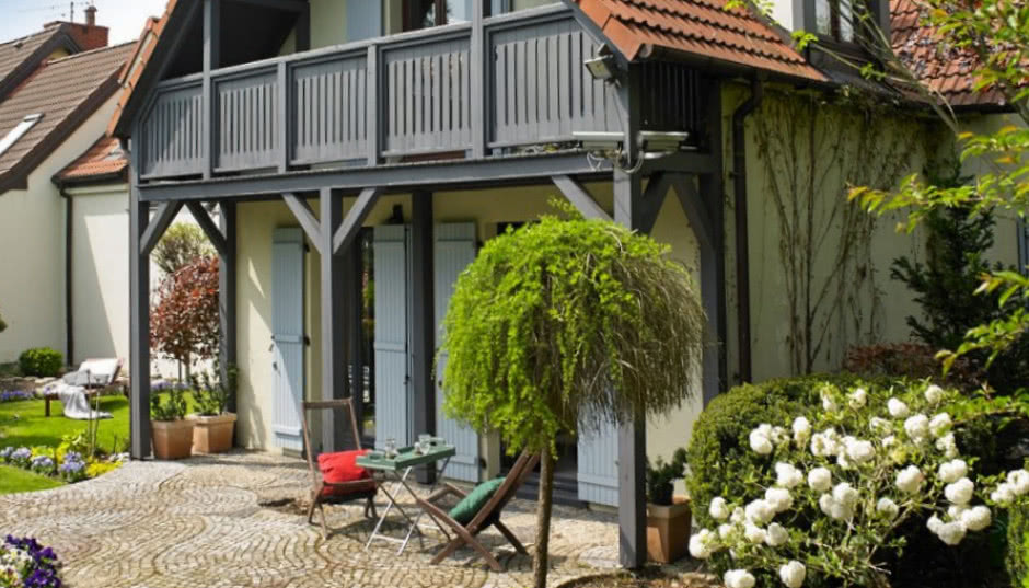 Ciepły dom w stylu skandynawskim i prowansalskim