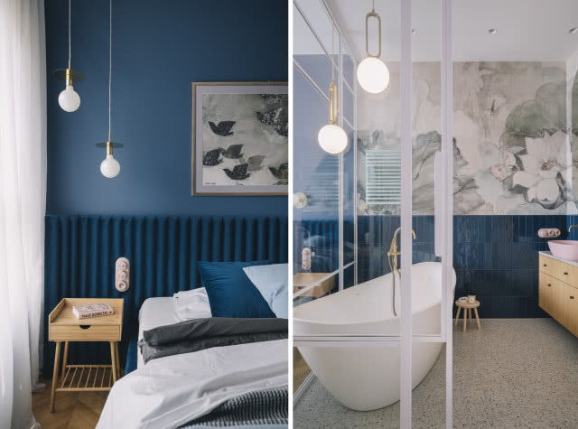 sypialnia w stylu vintage