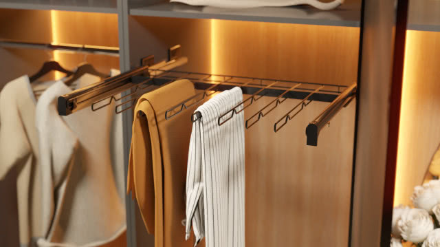 wieszaki - prowadnice na spodnie