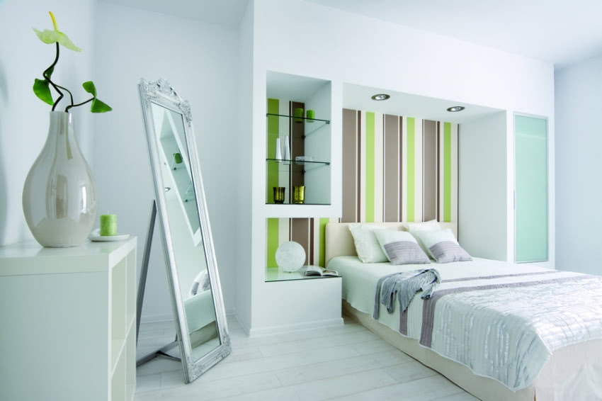 Nowoczesna sypialnia.