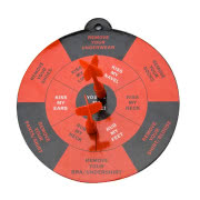 Karminowy wianek, suto marszczona czerwona...