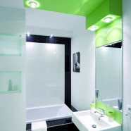 Mieszkanie z fototapetą w salonie