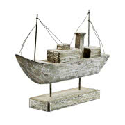 Drewniany model statku, wymiary 41 x 29 cm,...