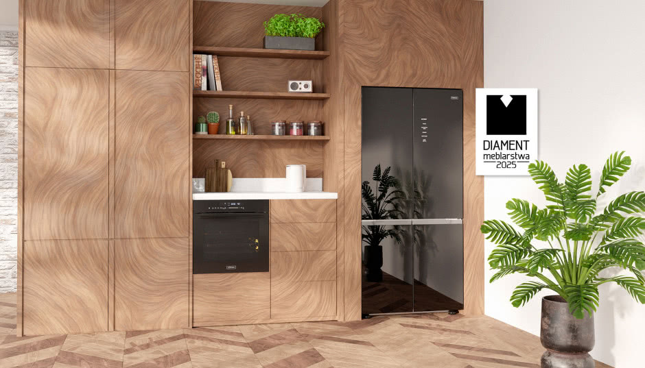 Kolejny Diament Meblarstwa dla marki Kernau. Odkryj stylową lodówkę, która łączy design z funkcjonalnością!