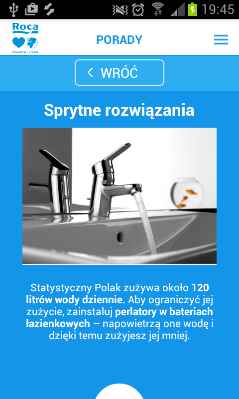 ...i podpowiada, jak oszczędzać wodę i pieniądze