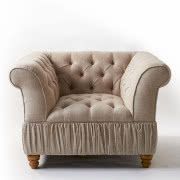 Occasional - fotel z drewnianą podstawą, obicie...