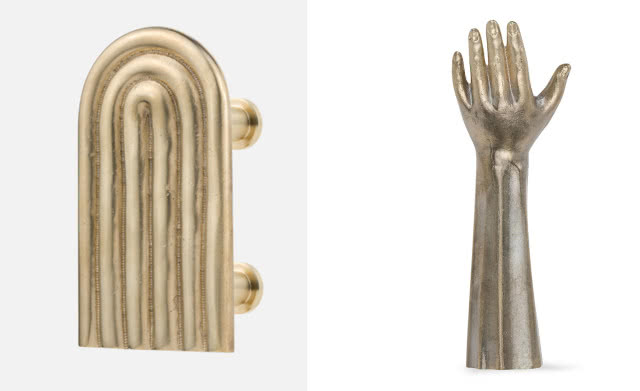 Na lewym zdjęciu uchwyt Arch M NOWOŚĆ/ArtCollection, na prawym zdjęciu uchwyt Hand Left NOWOŚĆ/ArtCollection