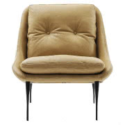 Occasional - fotel z drewnianą podstawą, obicie...