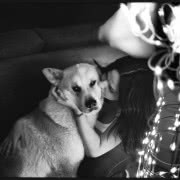 Krystyna Łuczak-Surówka i suczka Hajime, zdj....