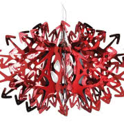 Karminowy wianek, suto marszczona czerwona...