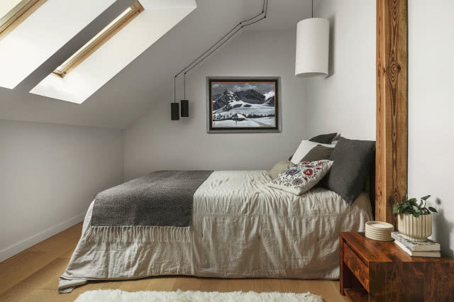 sypialnia na poddaszu