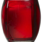 Karminowy wianek, suto marszczona czerwona...