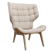 Occasional - fotel z drewnianą podstawą, obicie...